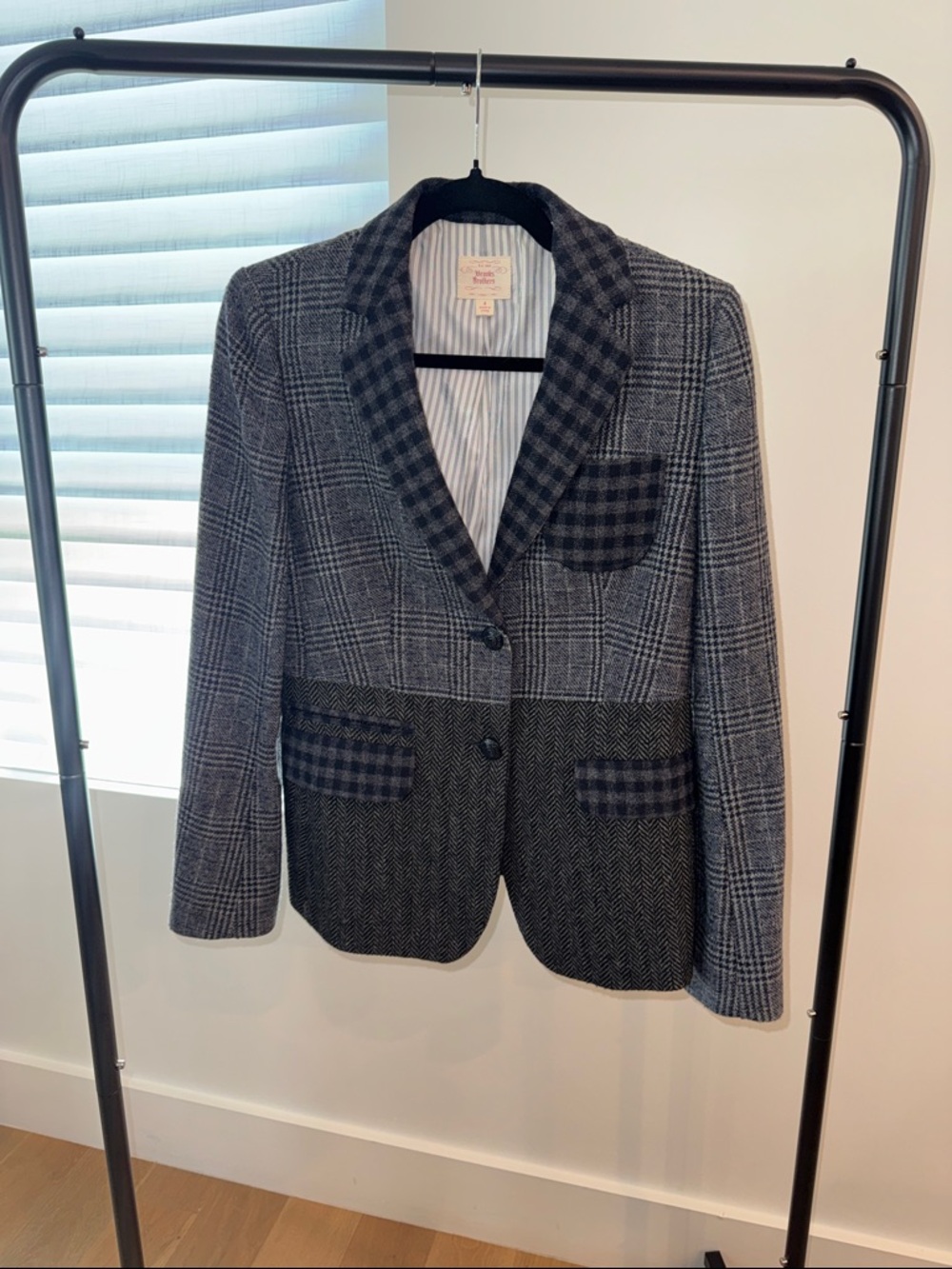 Brooks Brothers Gray Multi-Pattern Women’s Blazer